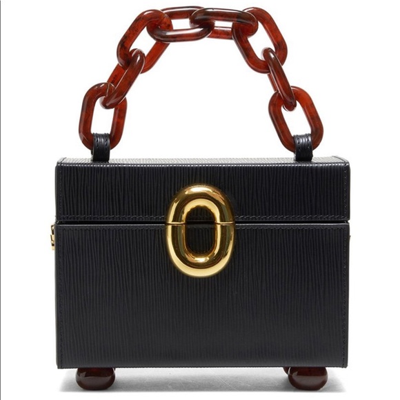 Lizzie Fortunato Cinema Box Bag In Onyx - Picture 1 of 9